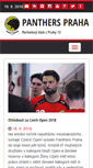 Mobile Screenshot of panthers.cz