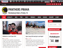 Tablet Screenshot of panthers.cz