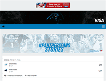 Tablet Screenshot of panthers.com